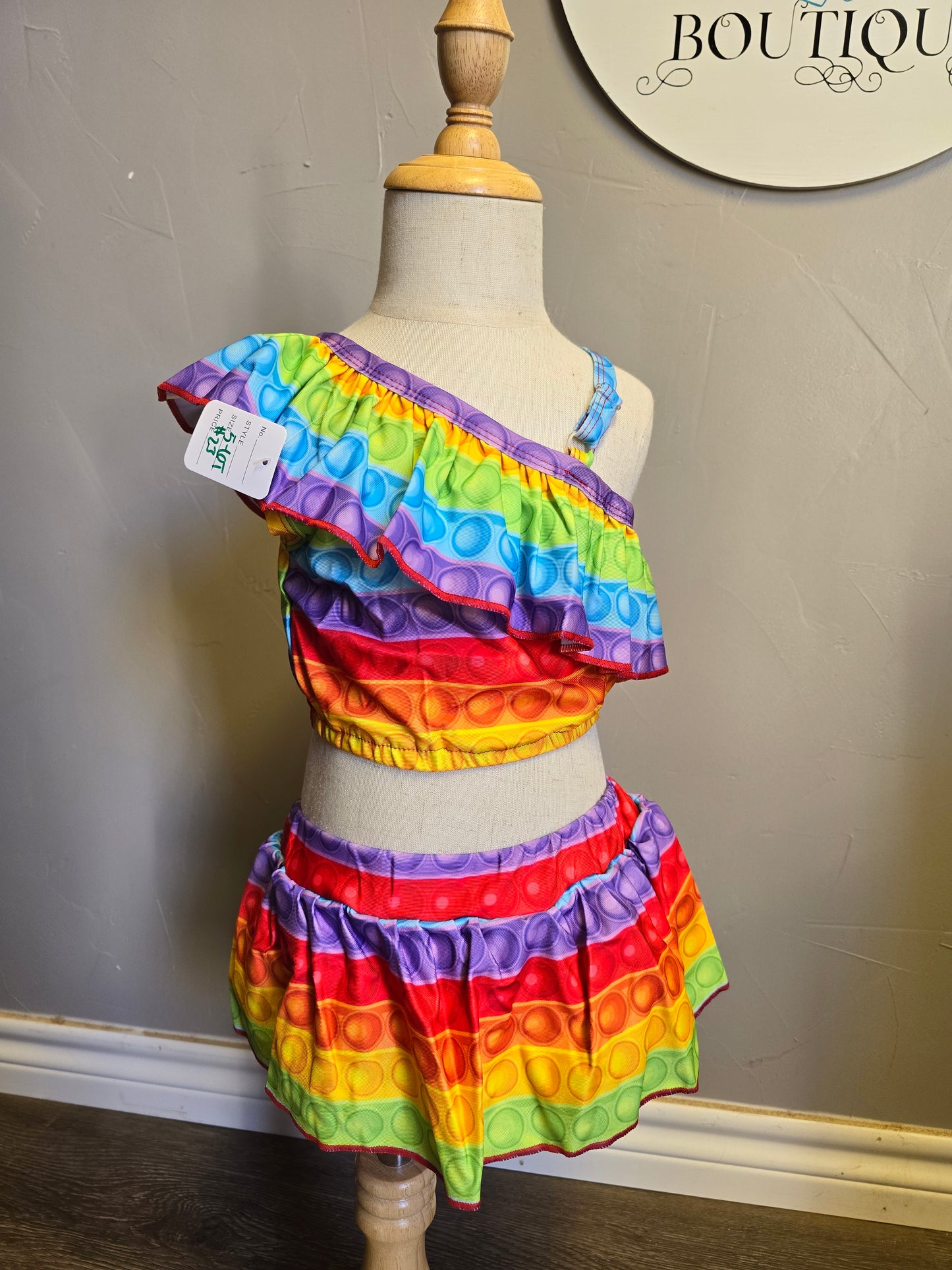 Rainbow pop-it swimsuit