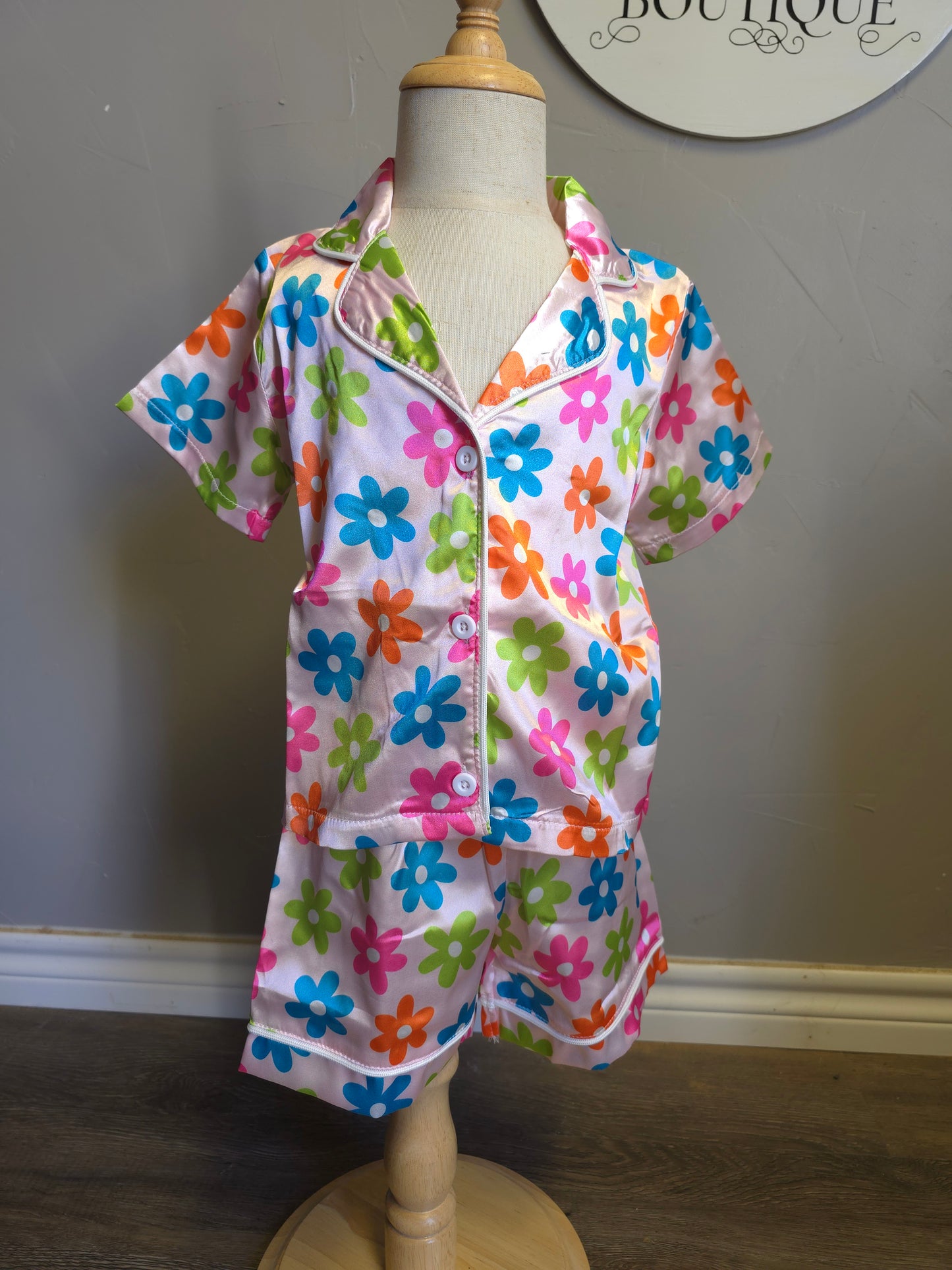 Flower Power silk PJs