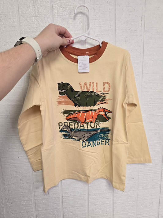 Wild, predator, danger Dino tee